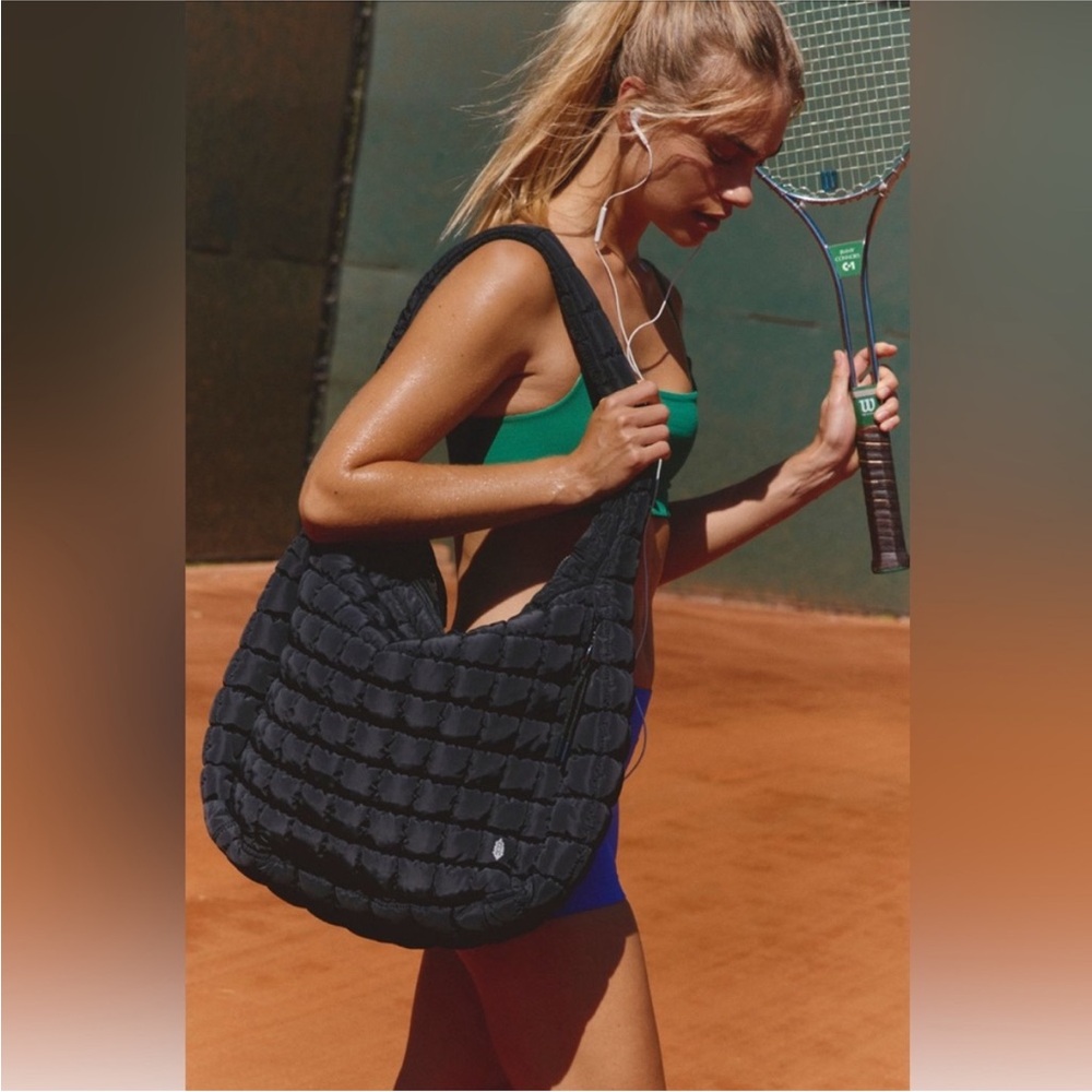 FREE PEOPLE, QUILTED CARRYALL TOTE